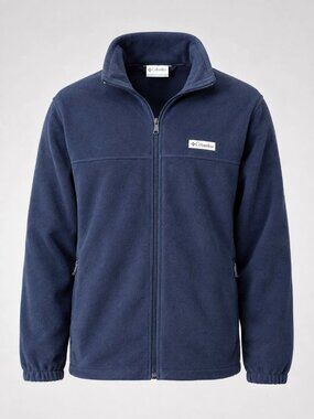 Columbia Mens 3XL Fleece Jacket Mount Grant Full Zip Navy Blue Sweatshirt - NWT